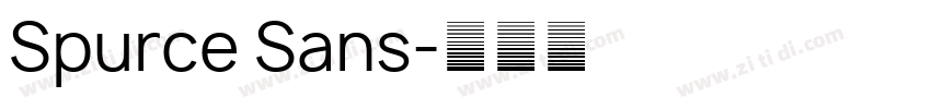 Spurce Sans字体转换